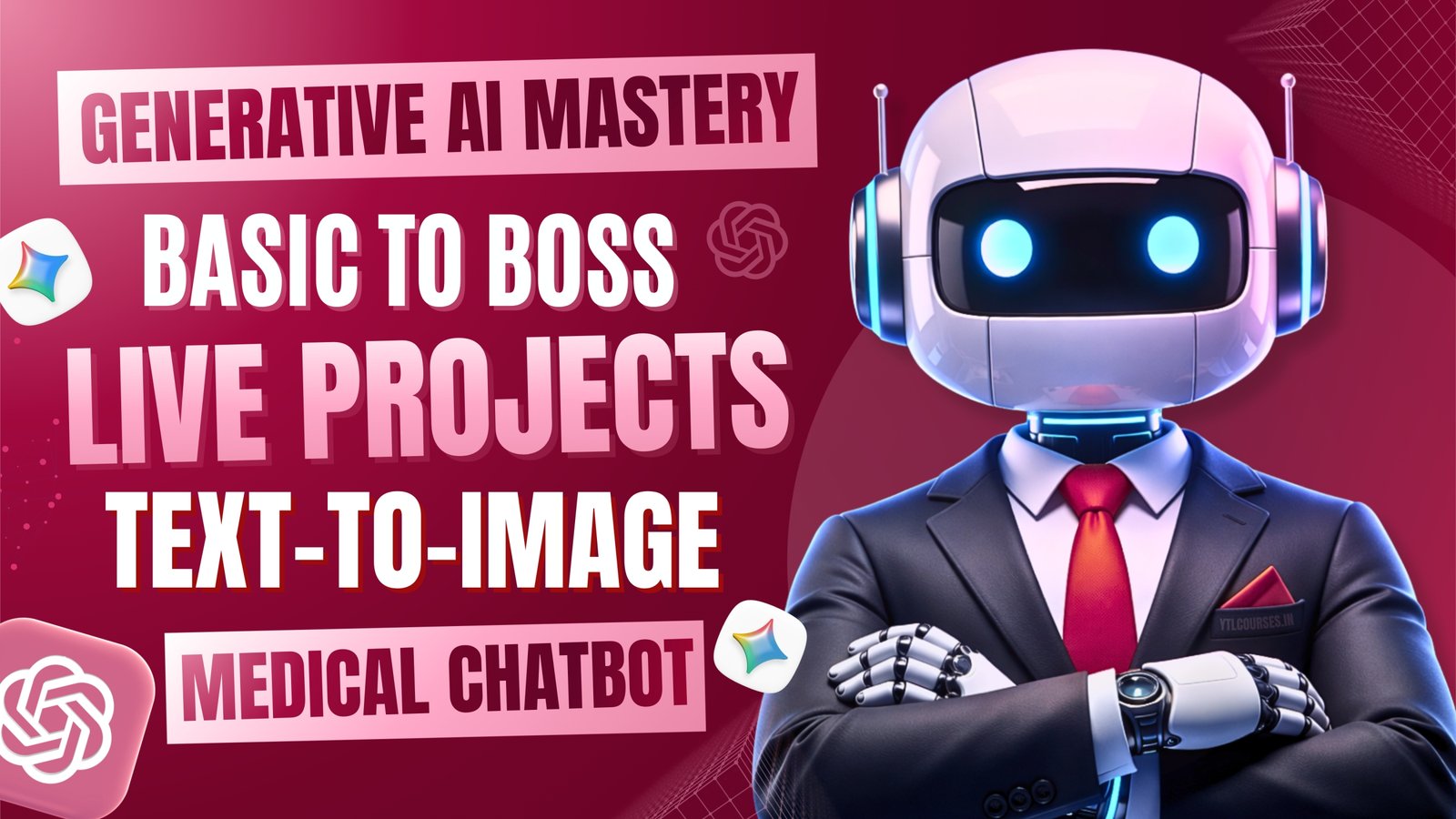Genai With 5+ Projects, Best Generative AI Training Program with Certification