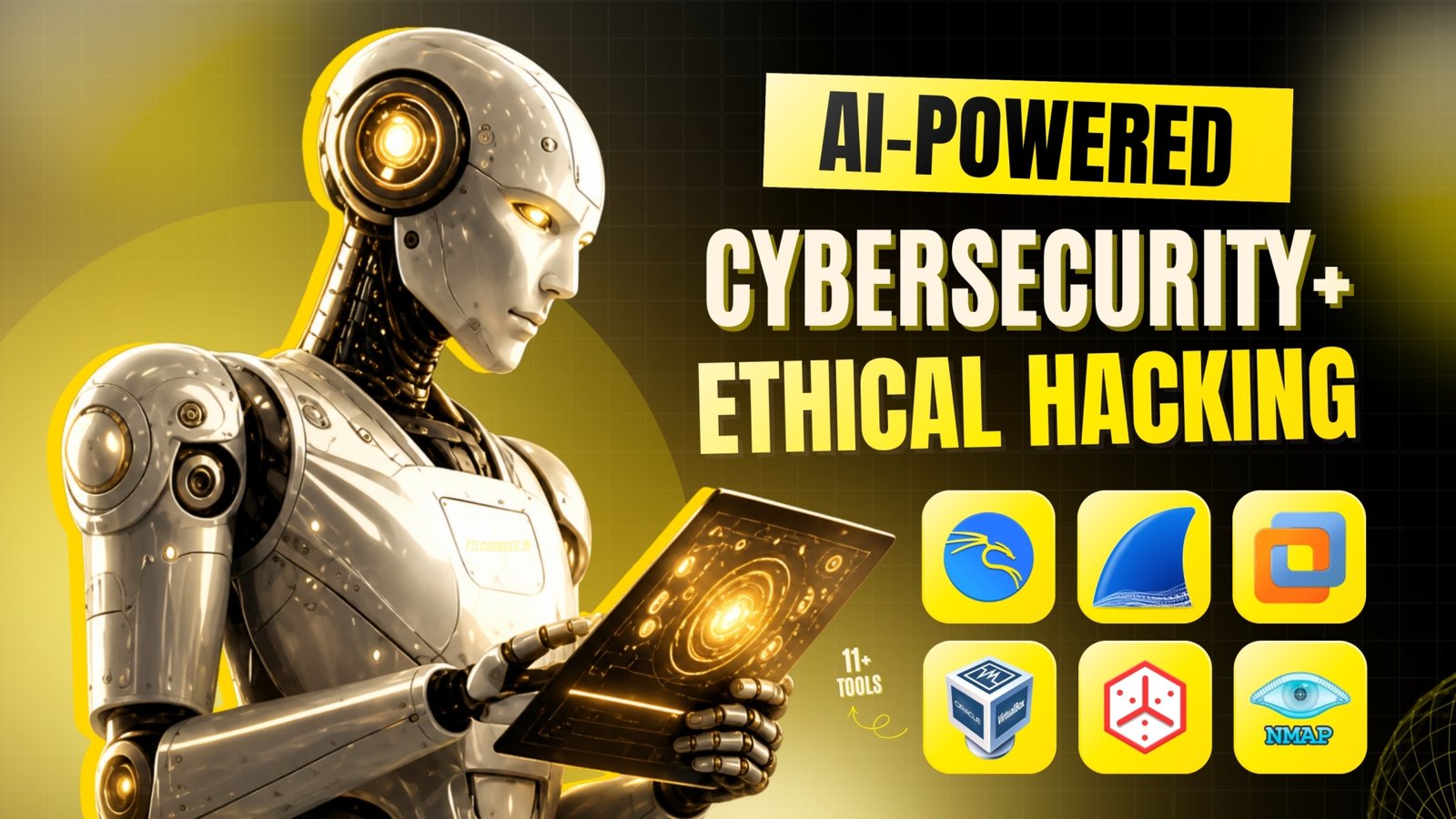 AI Powered Cybersecurity & Ethical Hacking Program, Master 11+ Hacking Tools - Get Certified!